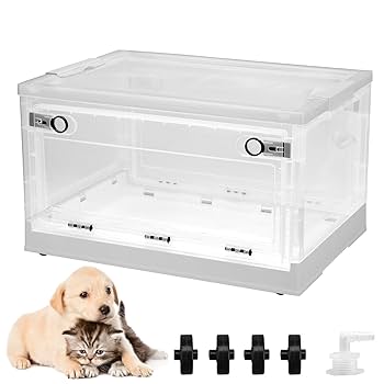 ペットオキシホテル✅ Lサイズ ネブライザーボックス 酸素ケージ 犬 猫 ICU Amazon | acmeer ネブライザーボックス ペット 犬 猫 動物用酸素